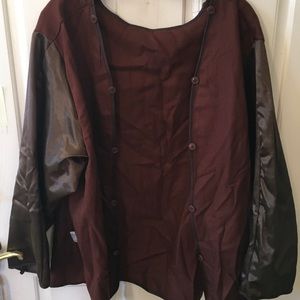 Two Tone Dual Fabric Shrug Type Wrap